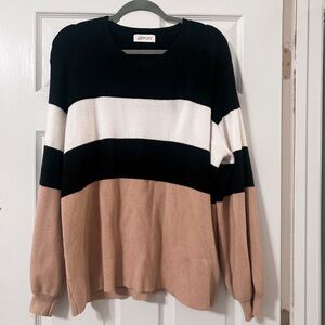 The Post, Color Block Sweater
